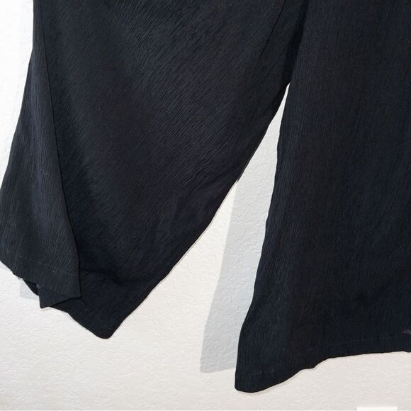 Anthropologie Black Abbey Crepe Wide Leg Jumpsuit Size 6 - Picture 2 of 9